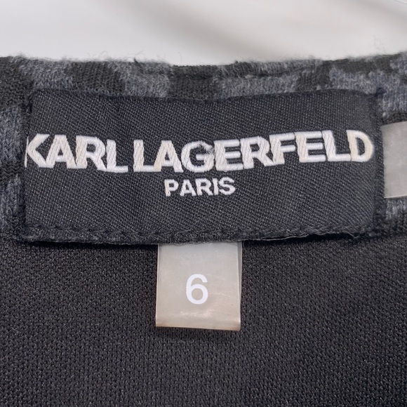 Karl Lagerfeld Pearl Neck Jacquard Dress size 6 - Picture 4 of 8